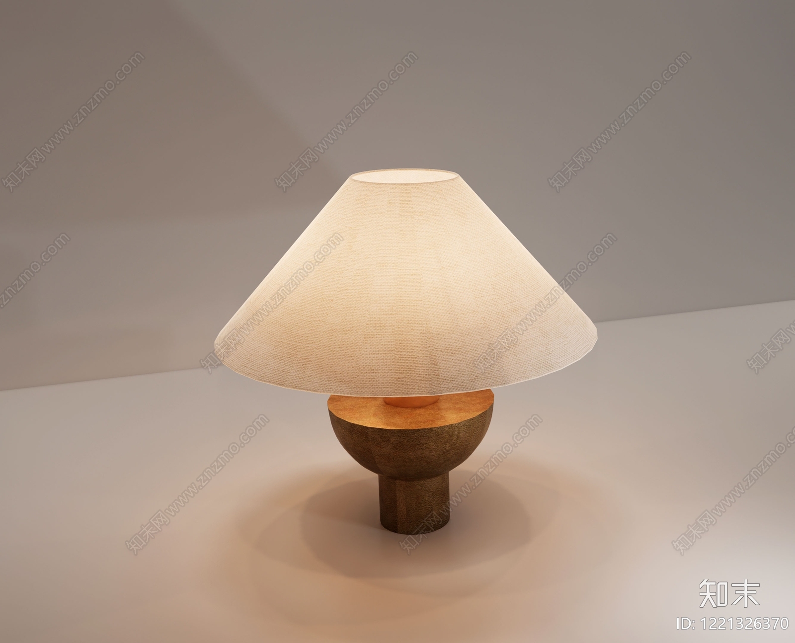 侘寂台灯SU模型下载【ID:1221326370】