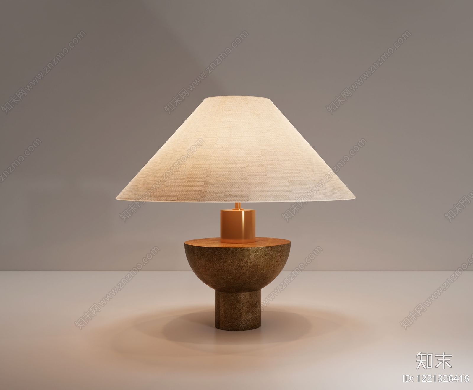 侘寂台灯3D模型下载【ID:1221326418】