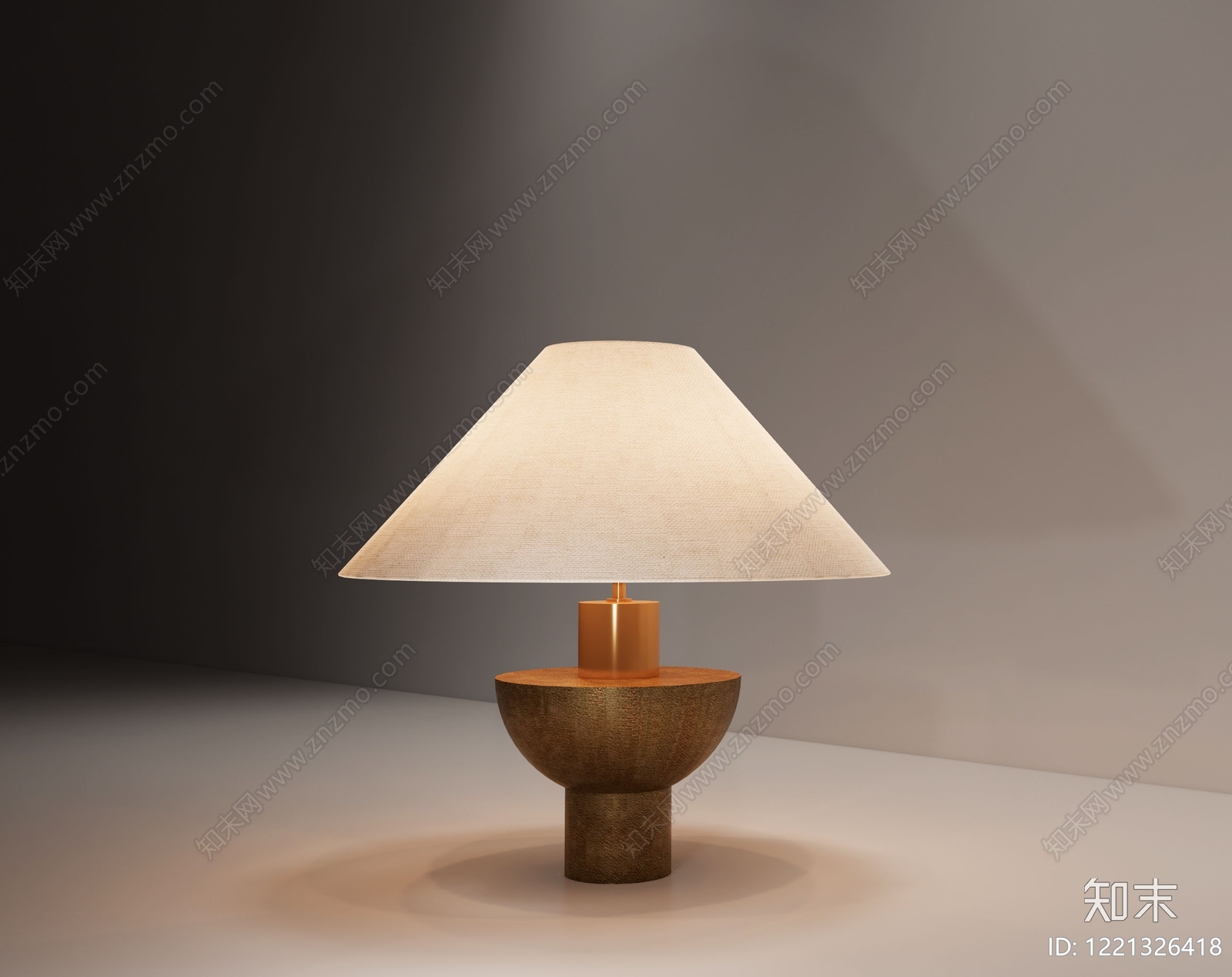 侘寂台灯3D模型下载【ID:1221326418】