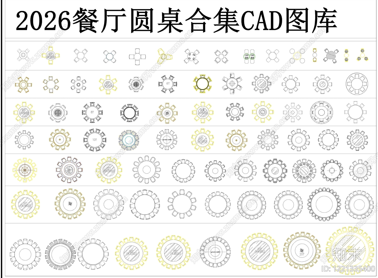 桌椅CAD图纸