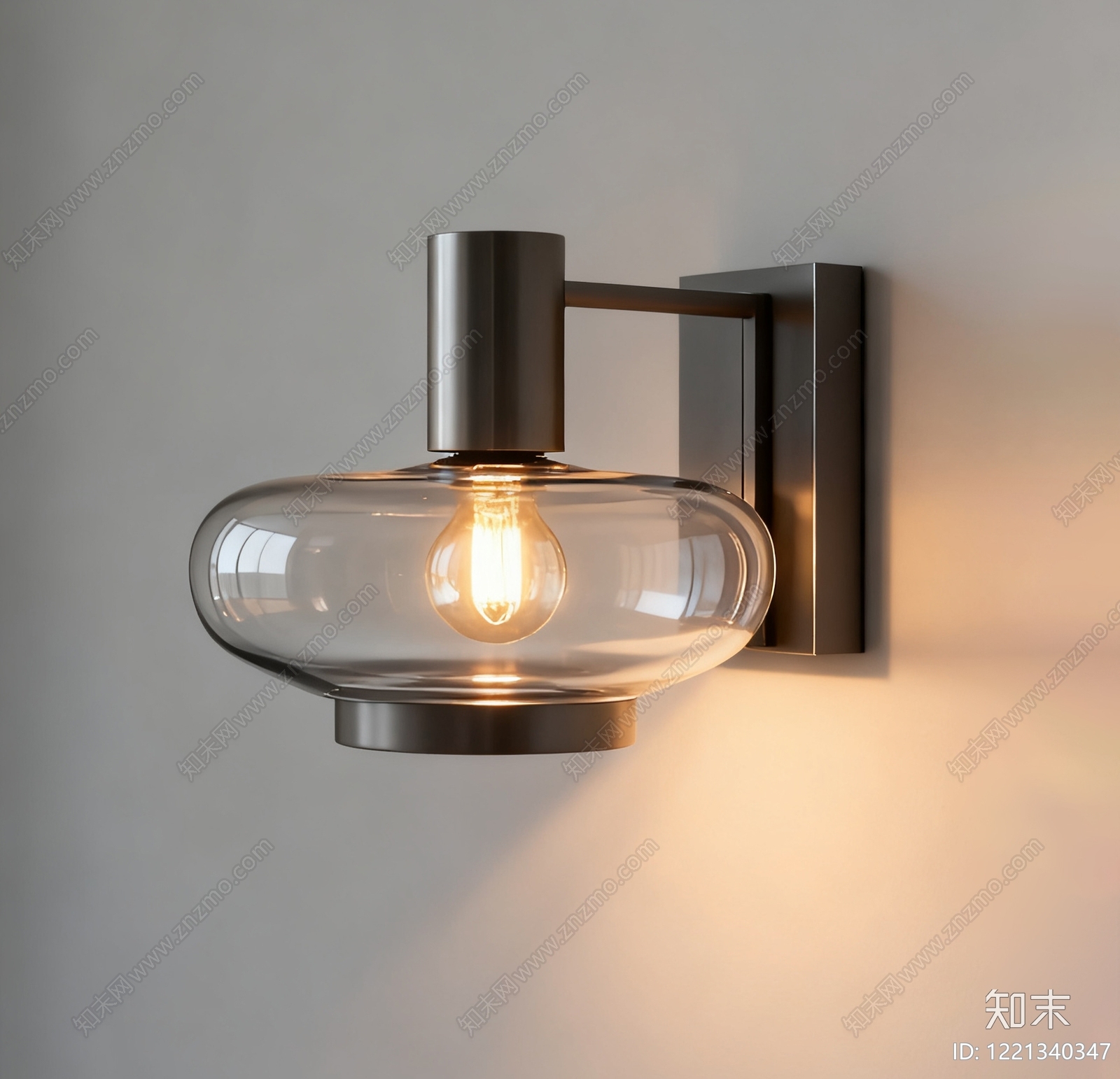 现代简约壁灯3D模型下载【ID:1221340347】