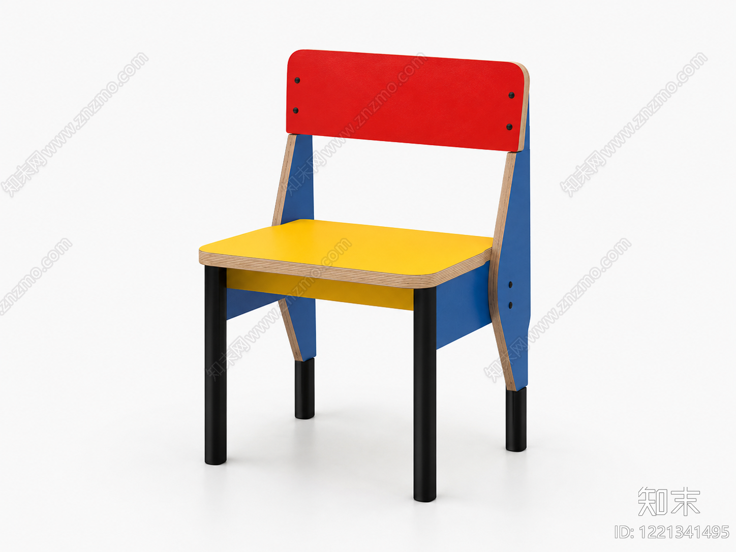 现代主义儿童椅3D模型下载【ID:1221341495】