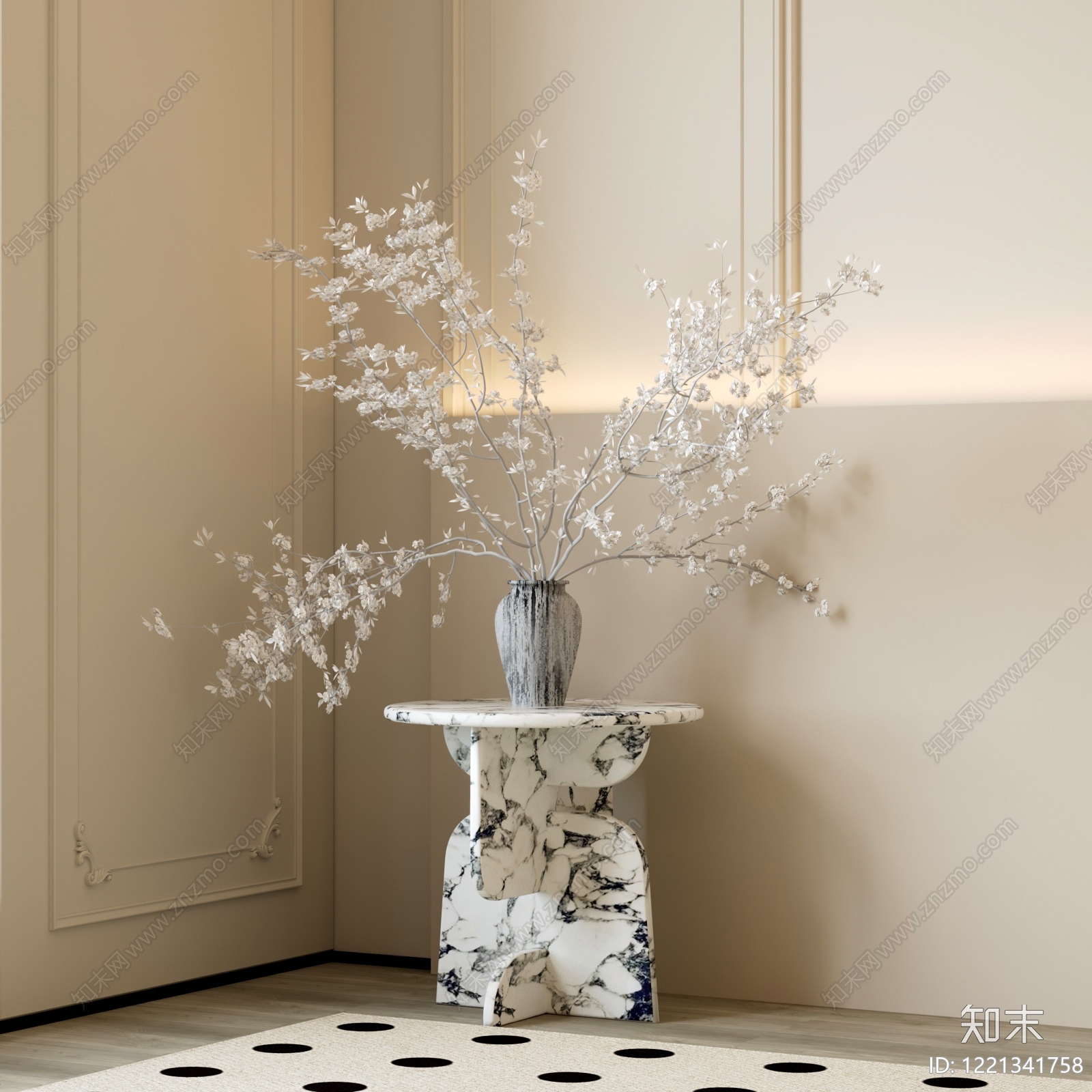 极简边几3D模型下载【ID:1221341758】