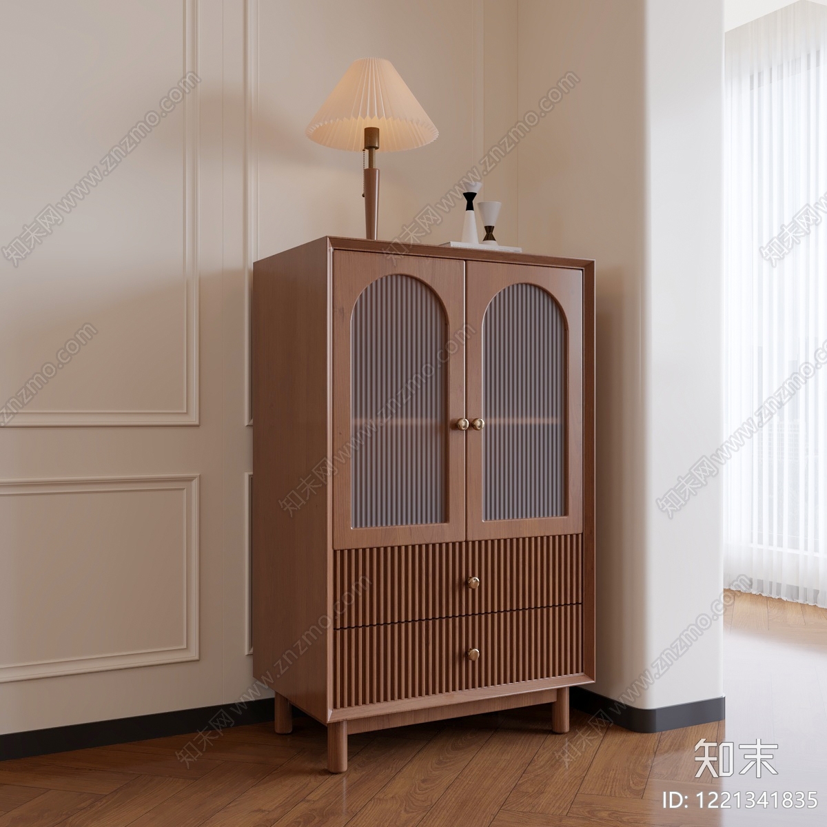 中古风储物柜3D模型下载【ID:1221341835】