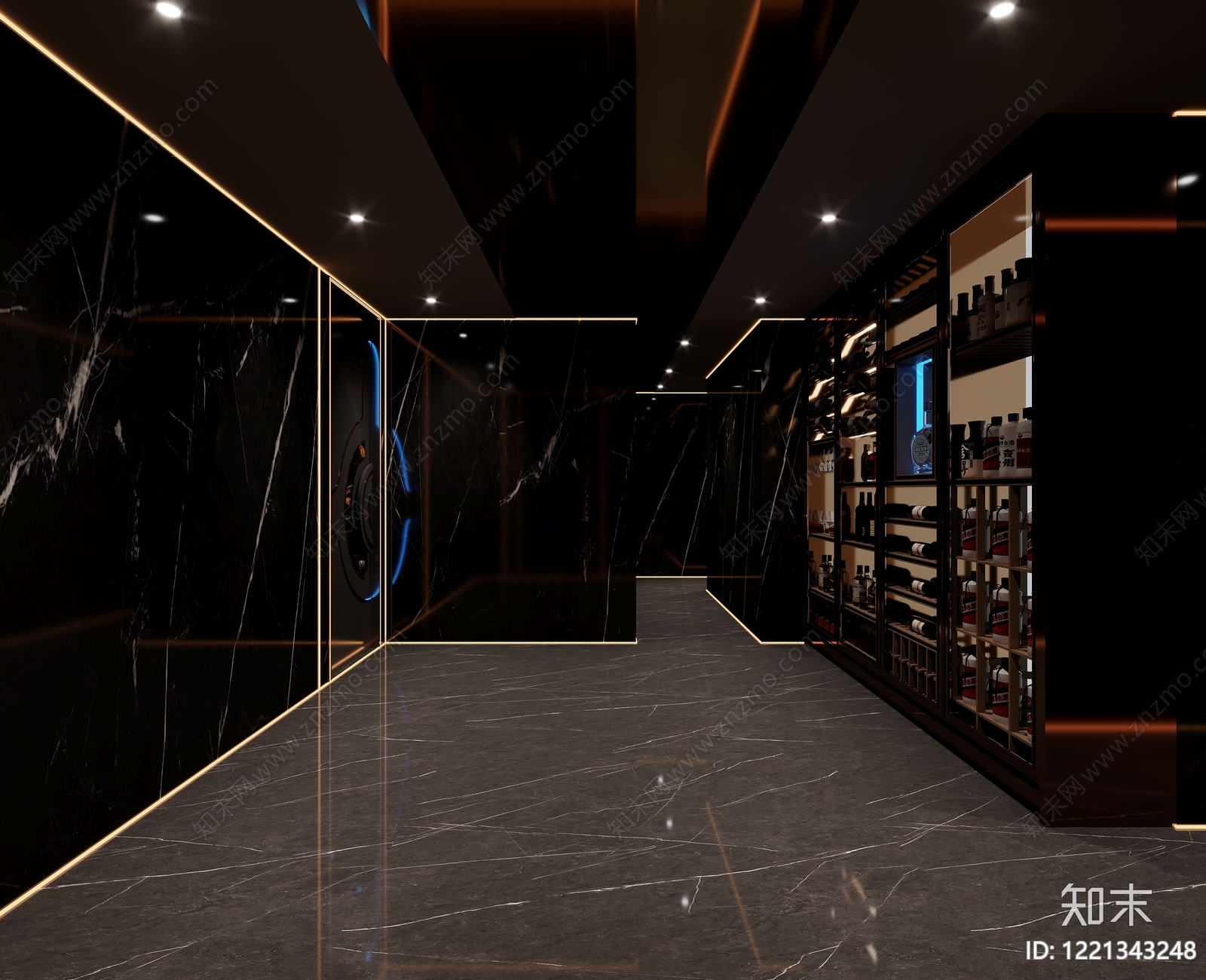 现代轻奢风KTV3D模型下载【ID:1221343248】