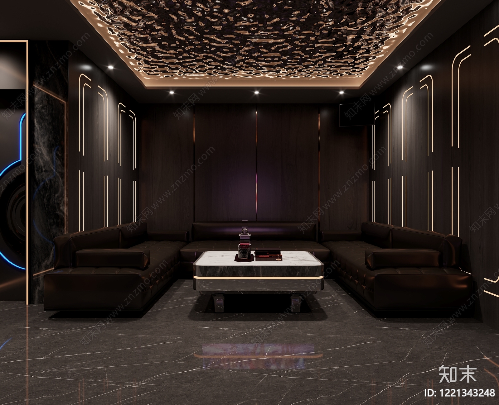 现代轻奢风KTV3D模型下载【ID:1221343248】