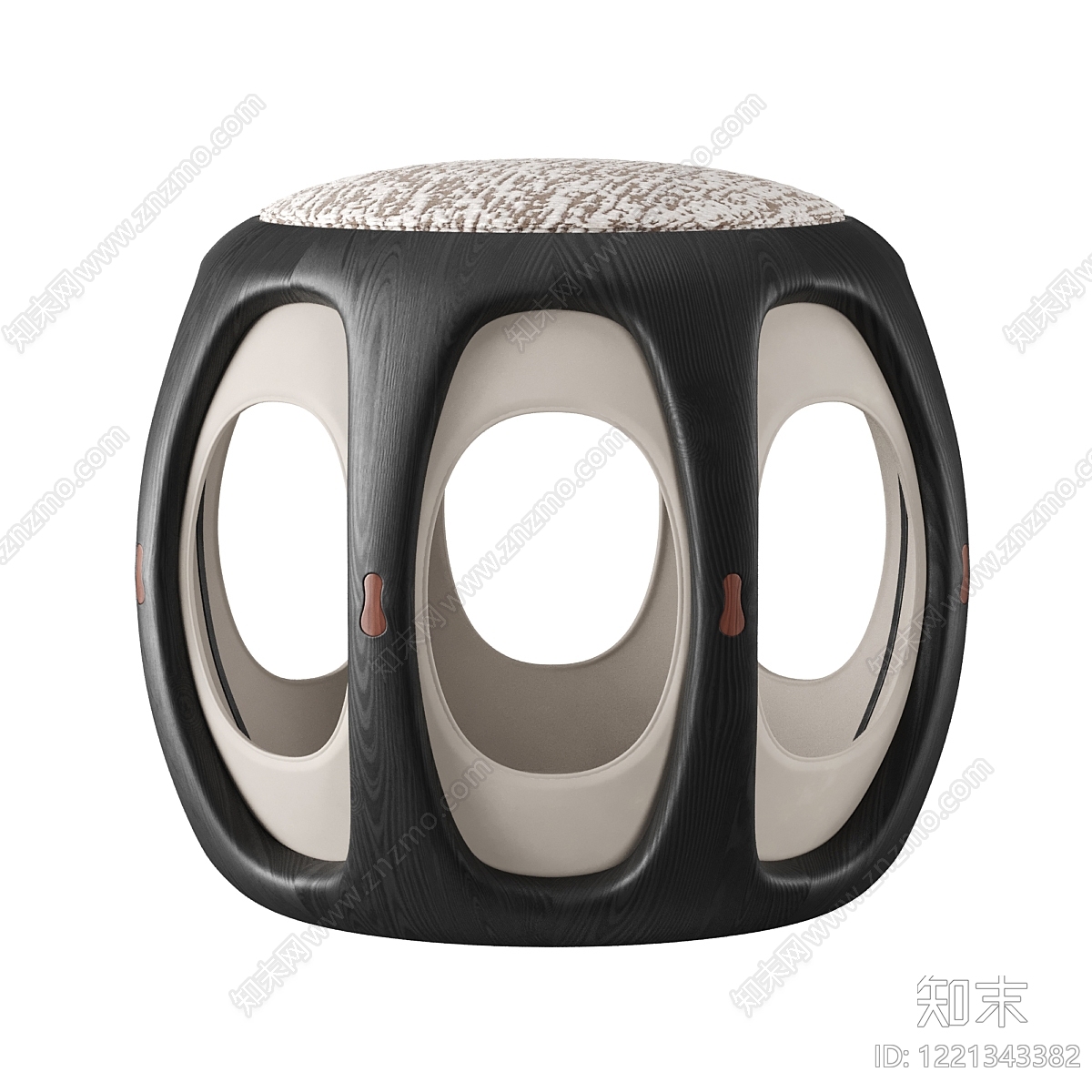 现代简约沙发凳SU模型下载【ID:1221343382】