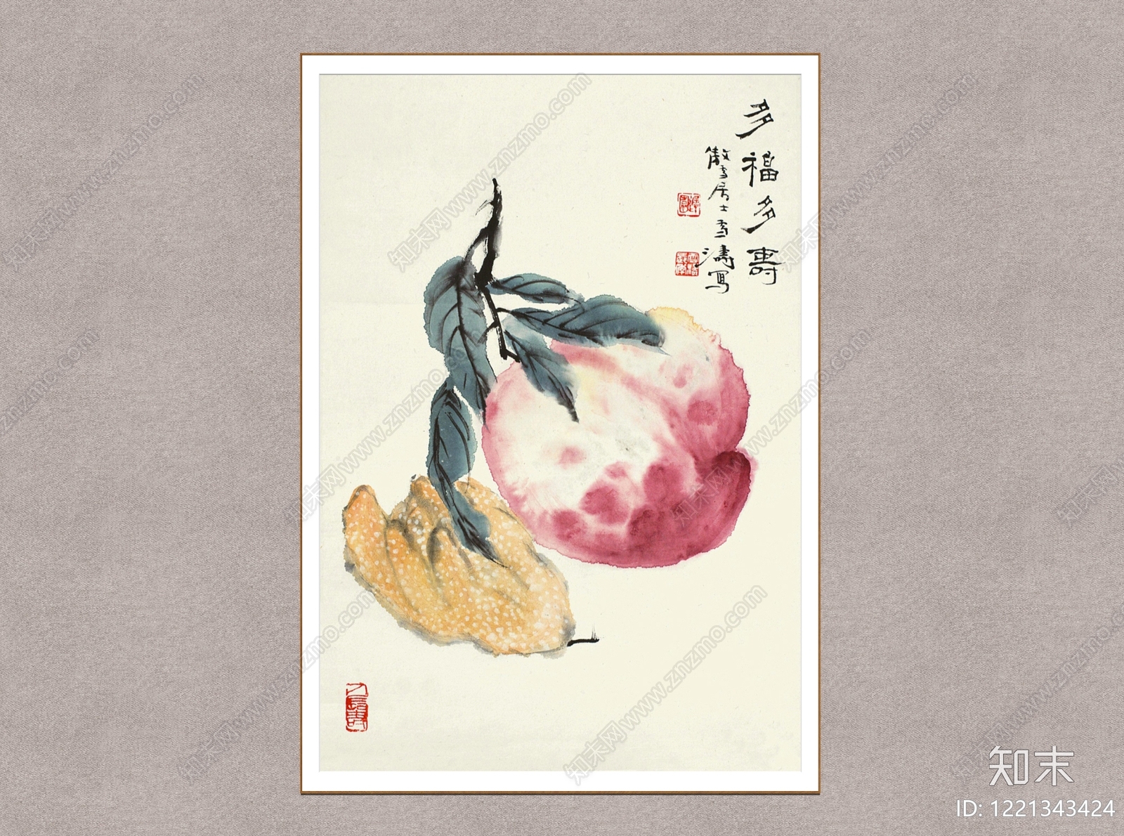 新中式画框SU模型下载【ID:1221343424】