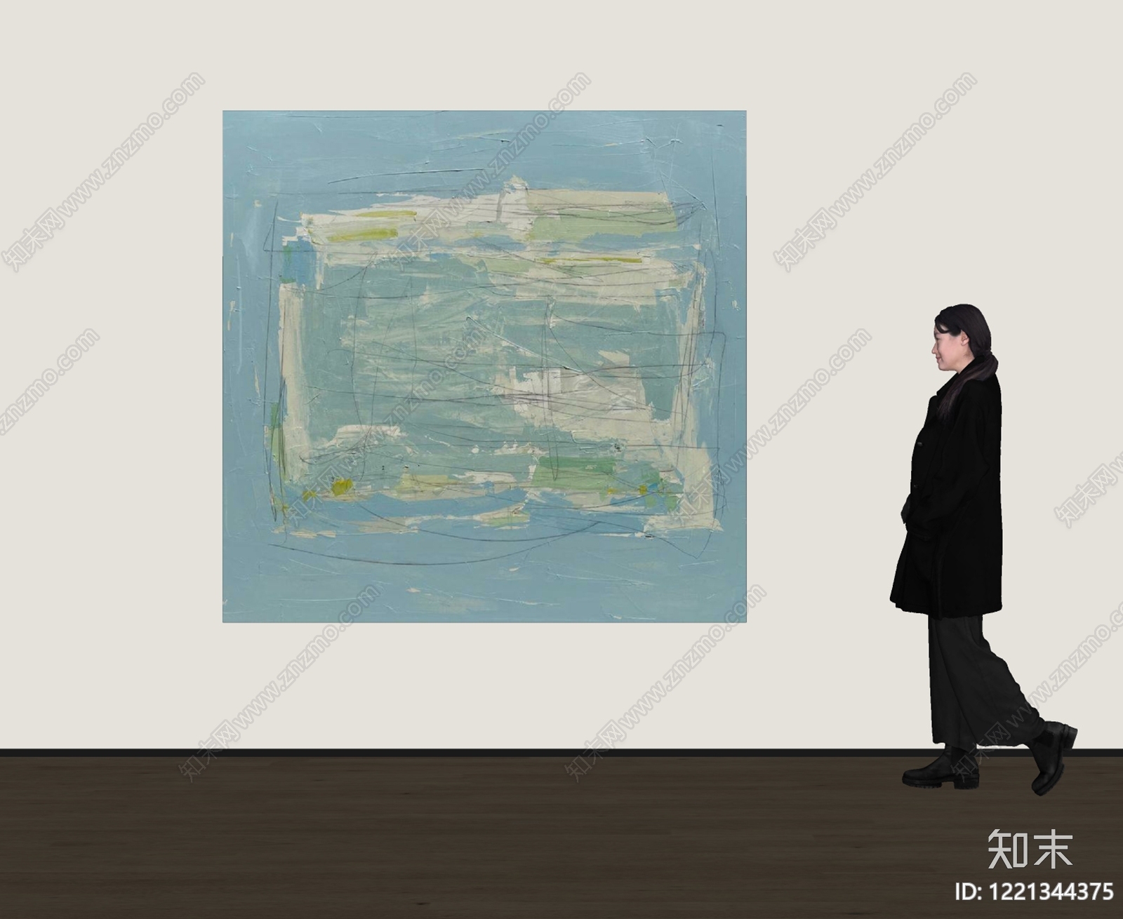 极简主义挂画SU模型下载【ID:1221344375】