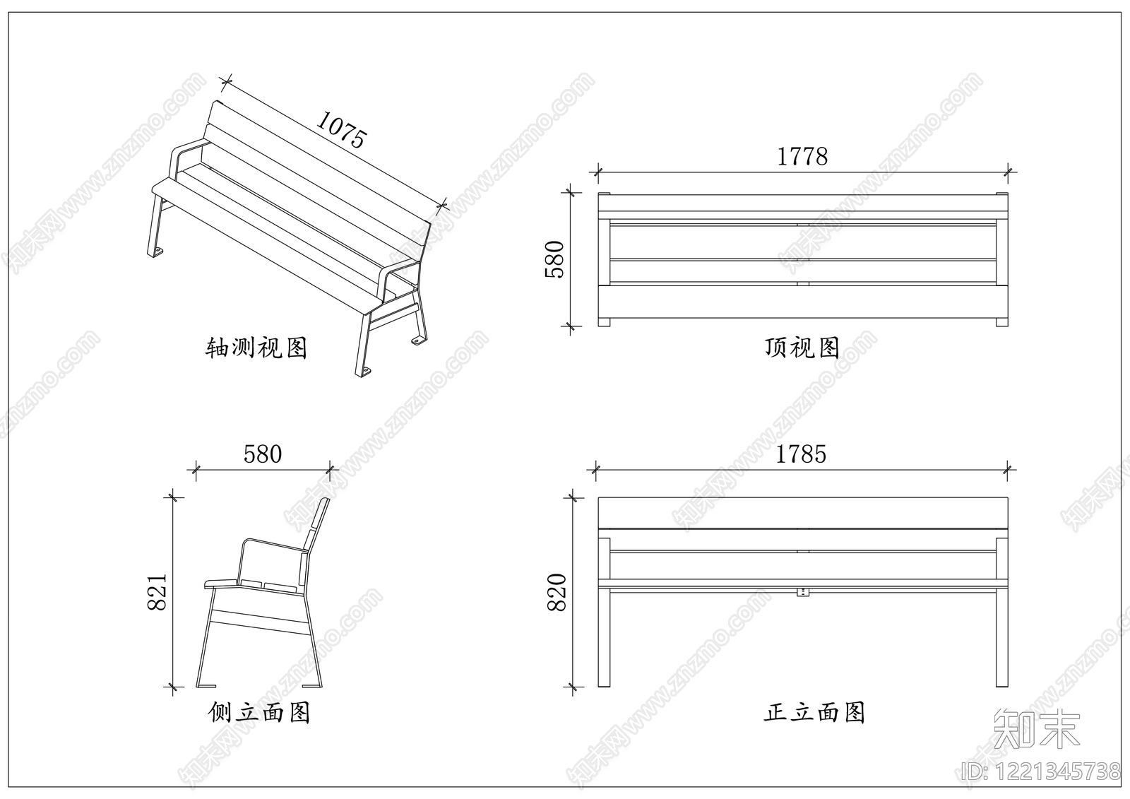 家具图库cad施工图下载【ID:1221345738】