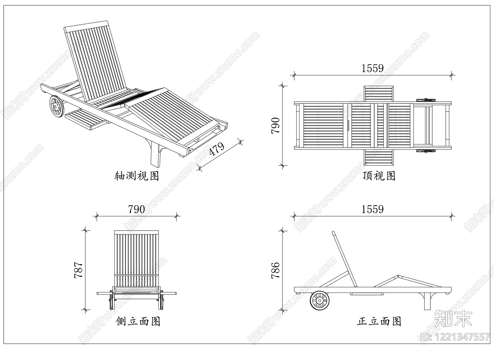 原木家具图库CAD图纸