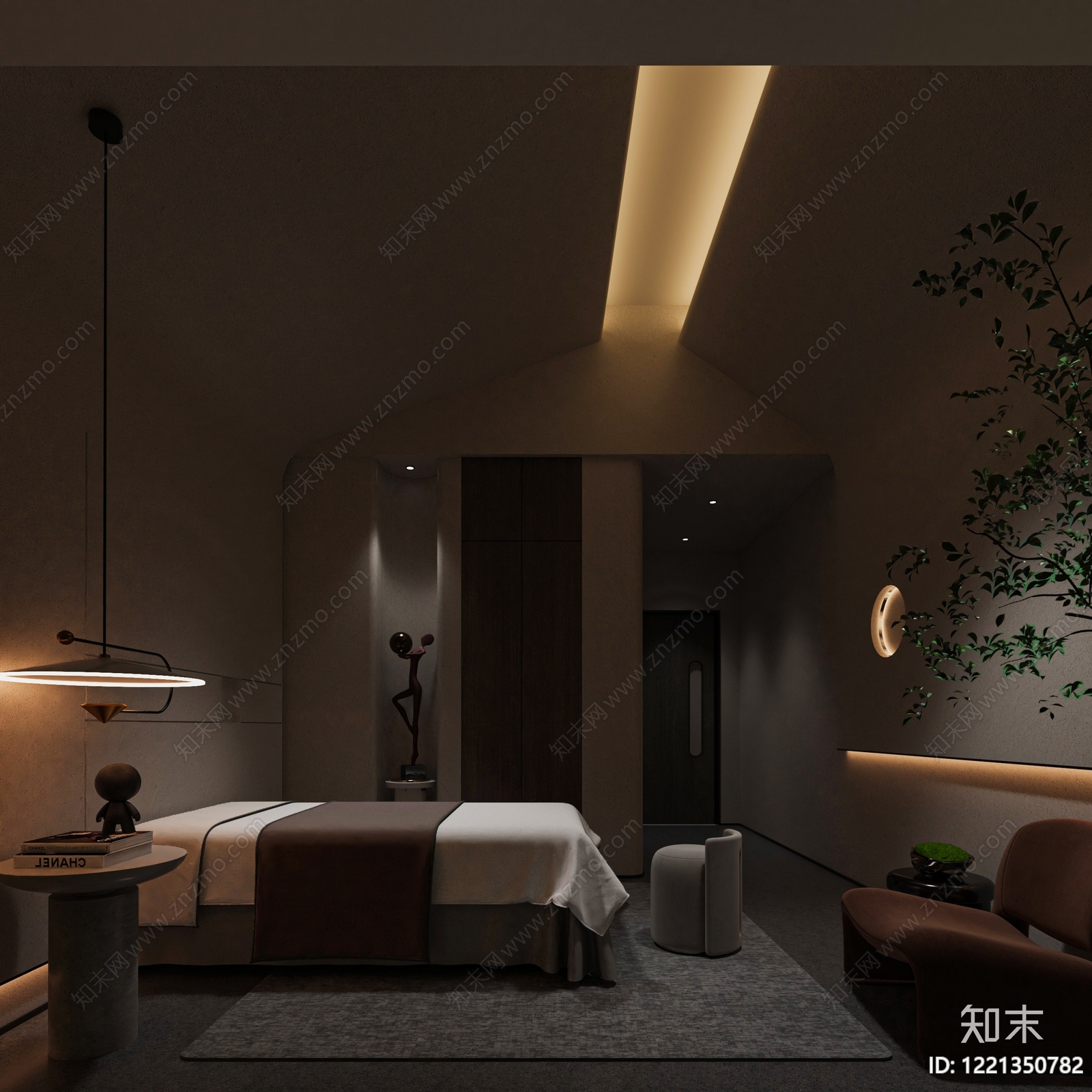 侘寂美容院3D模型下载【ID:1221350782】