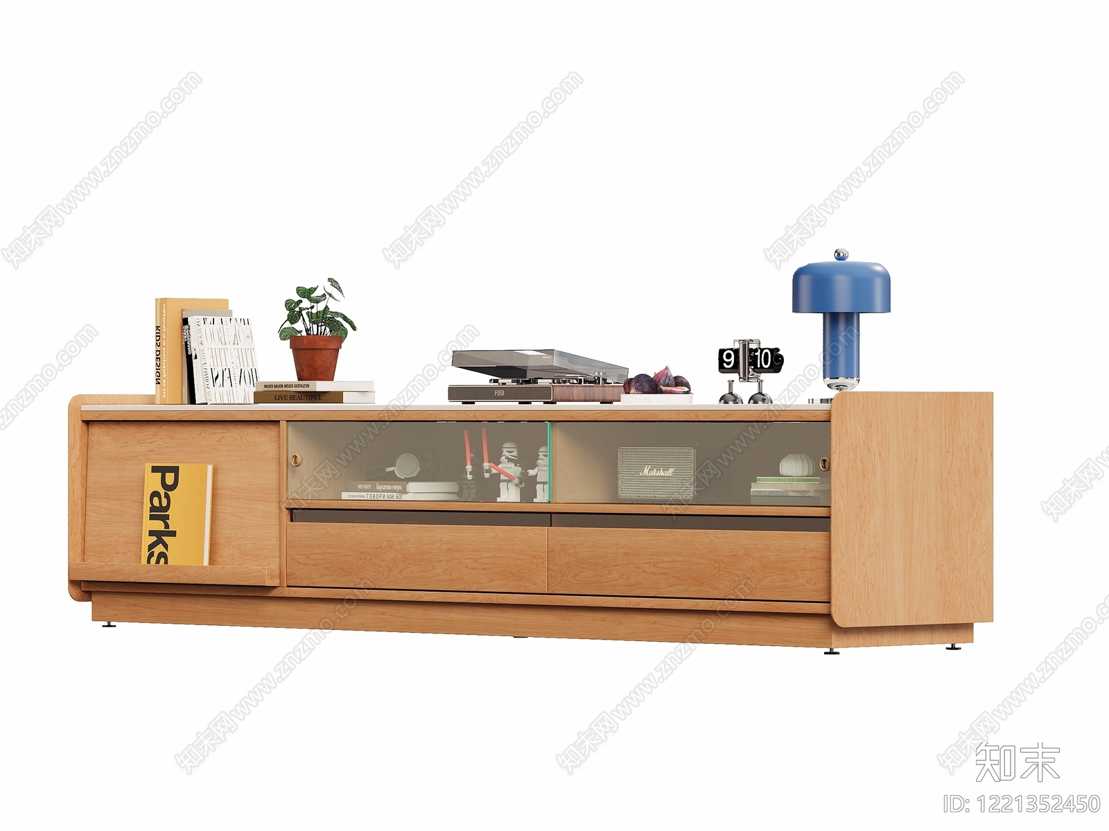 北欧餐边柜3D模型渲染效果图
