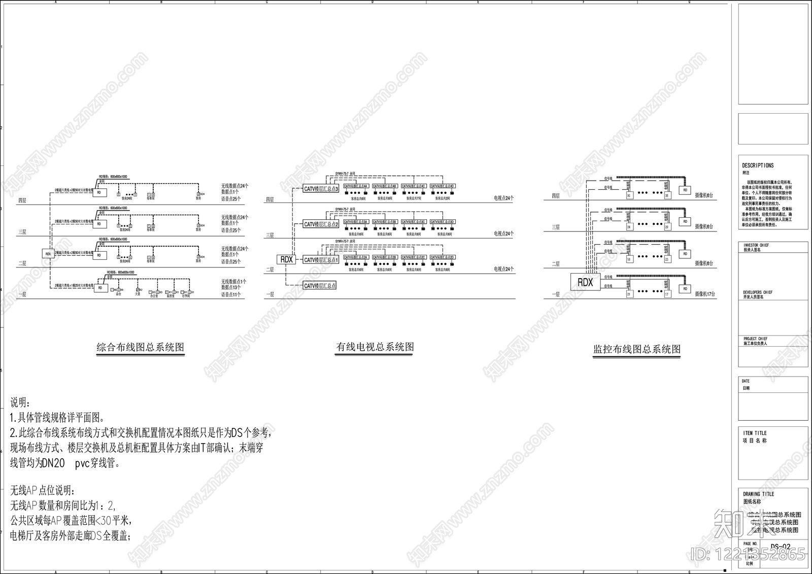 供配电系统cad施工图下载【ID:1221352865】