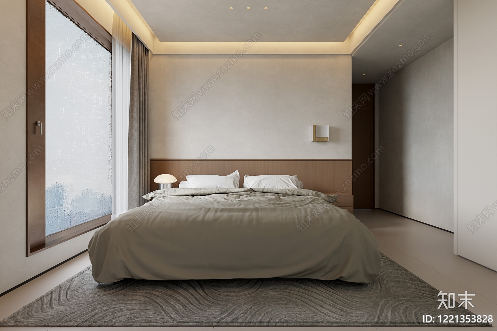 极简家居卧室3D模型下载【ID:1221353828】