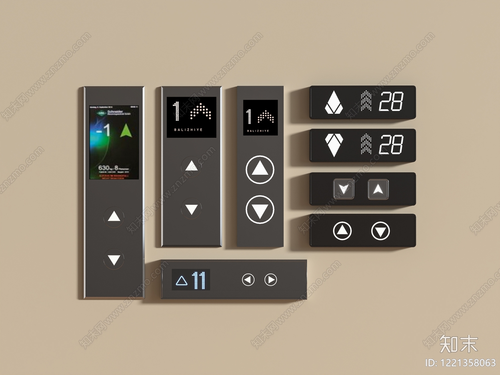 极简主义开关3D模型下载【ID:1221358063】