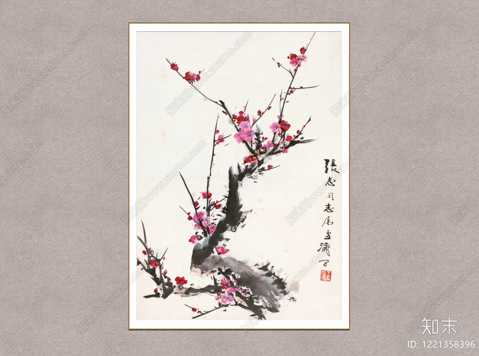 中式画框SU模型下载【ID:1221358396】