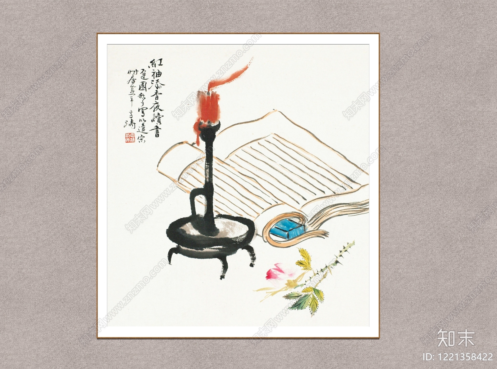 中式画框SU模型下载【ID:1221358422】