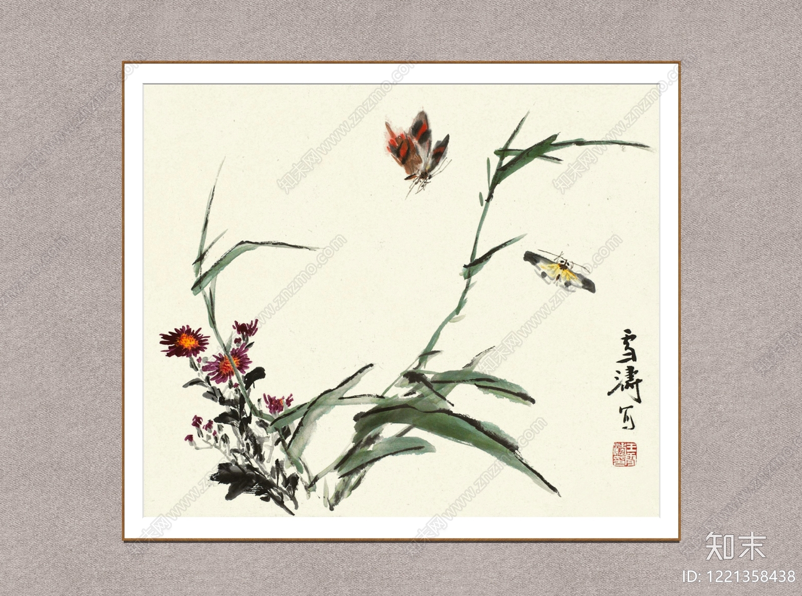 中式画框SU模型下载【ID:1221358438】