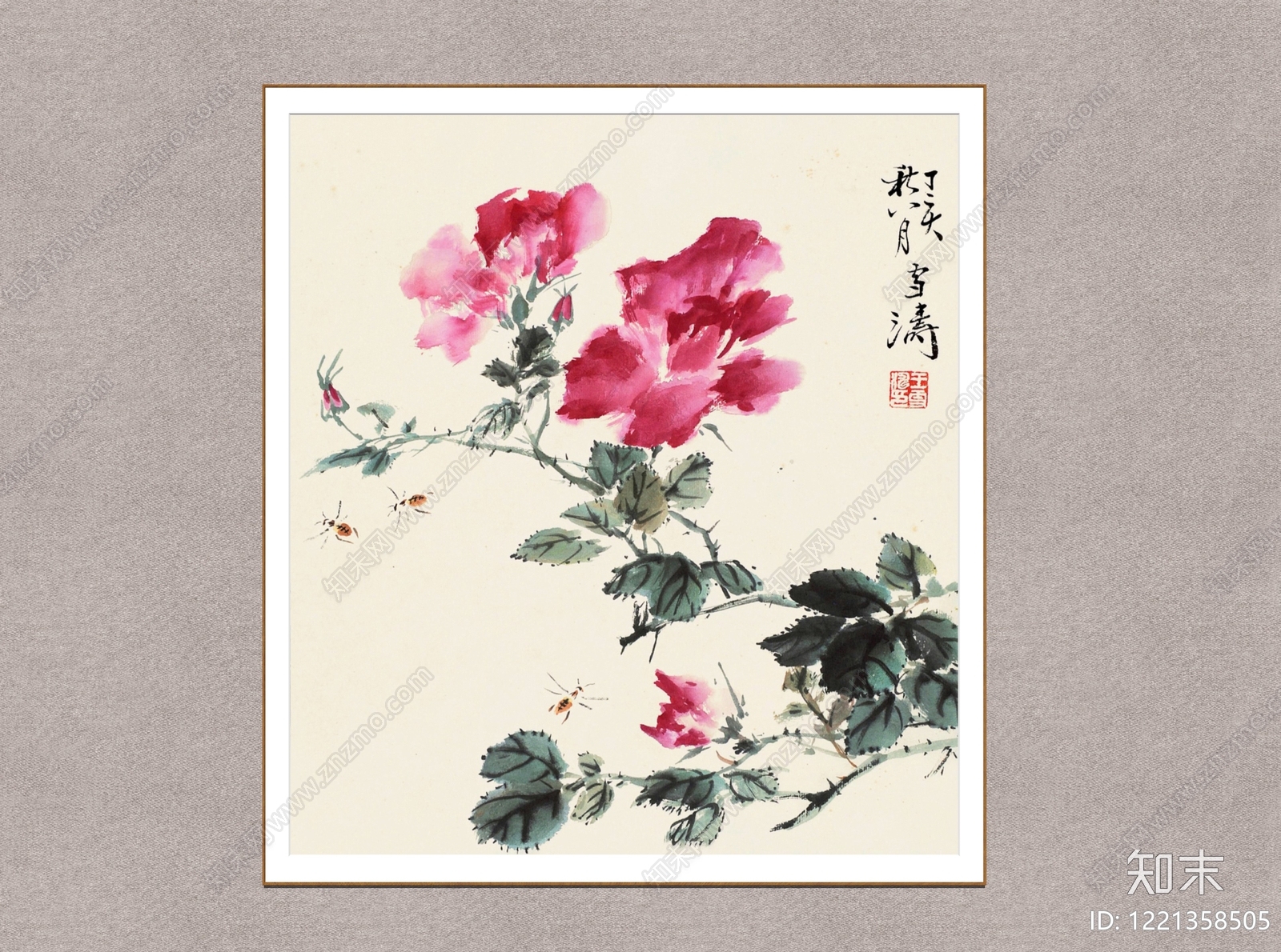 中式画框SU模型下载【ID:1221358505】