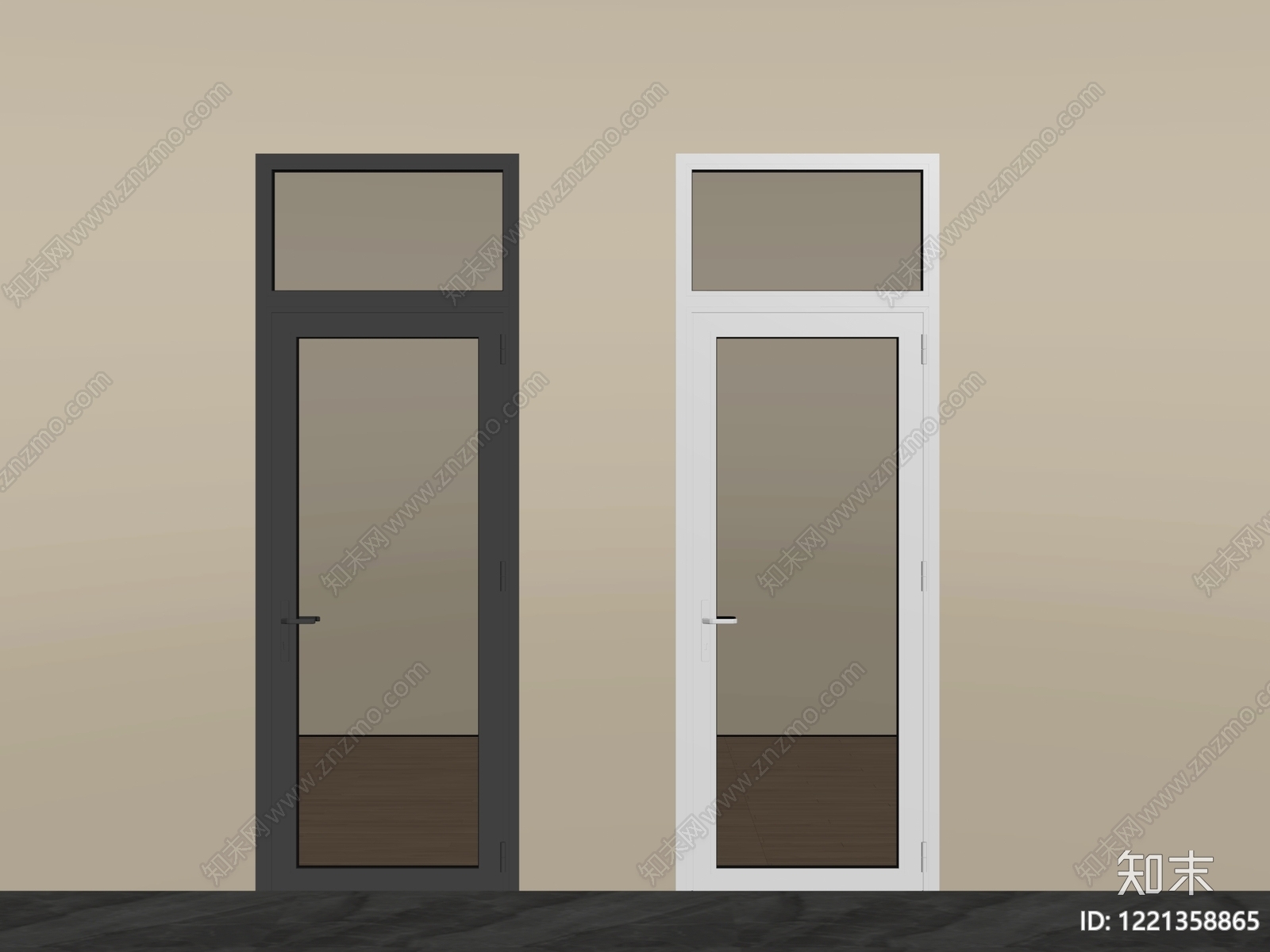 极简单开门SU模型下载【ID:1221358865】