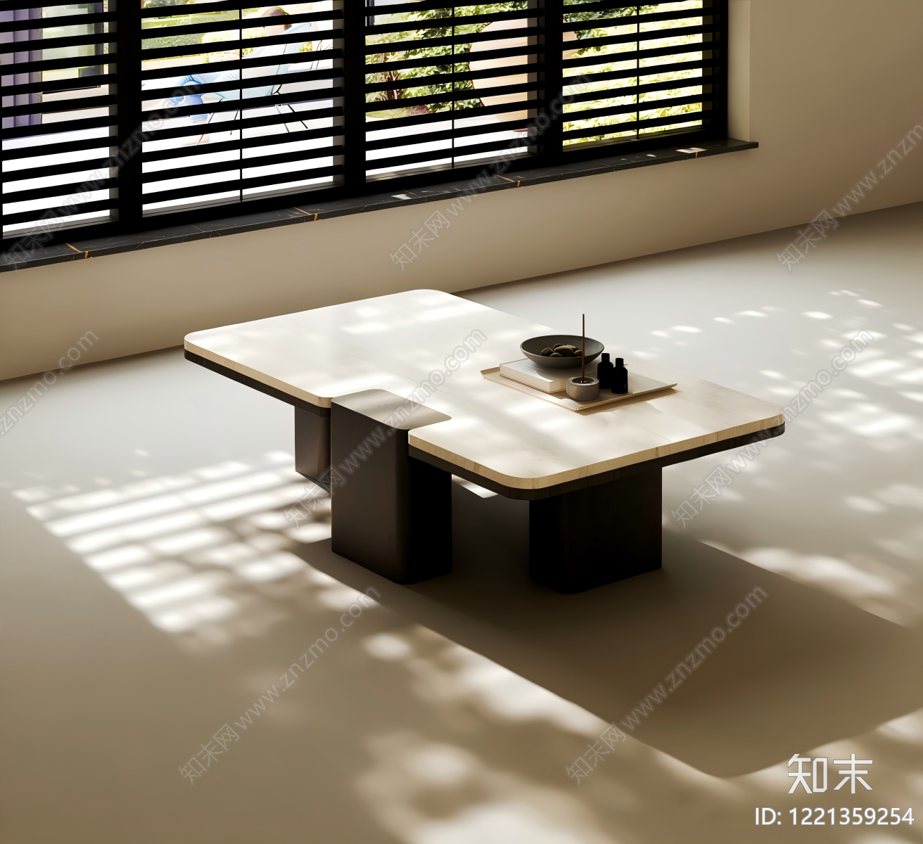 极简茶几SU模型下载【ID:1221359254】