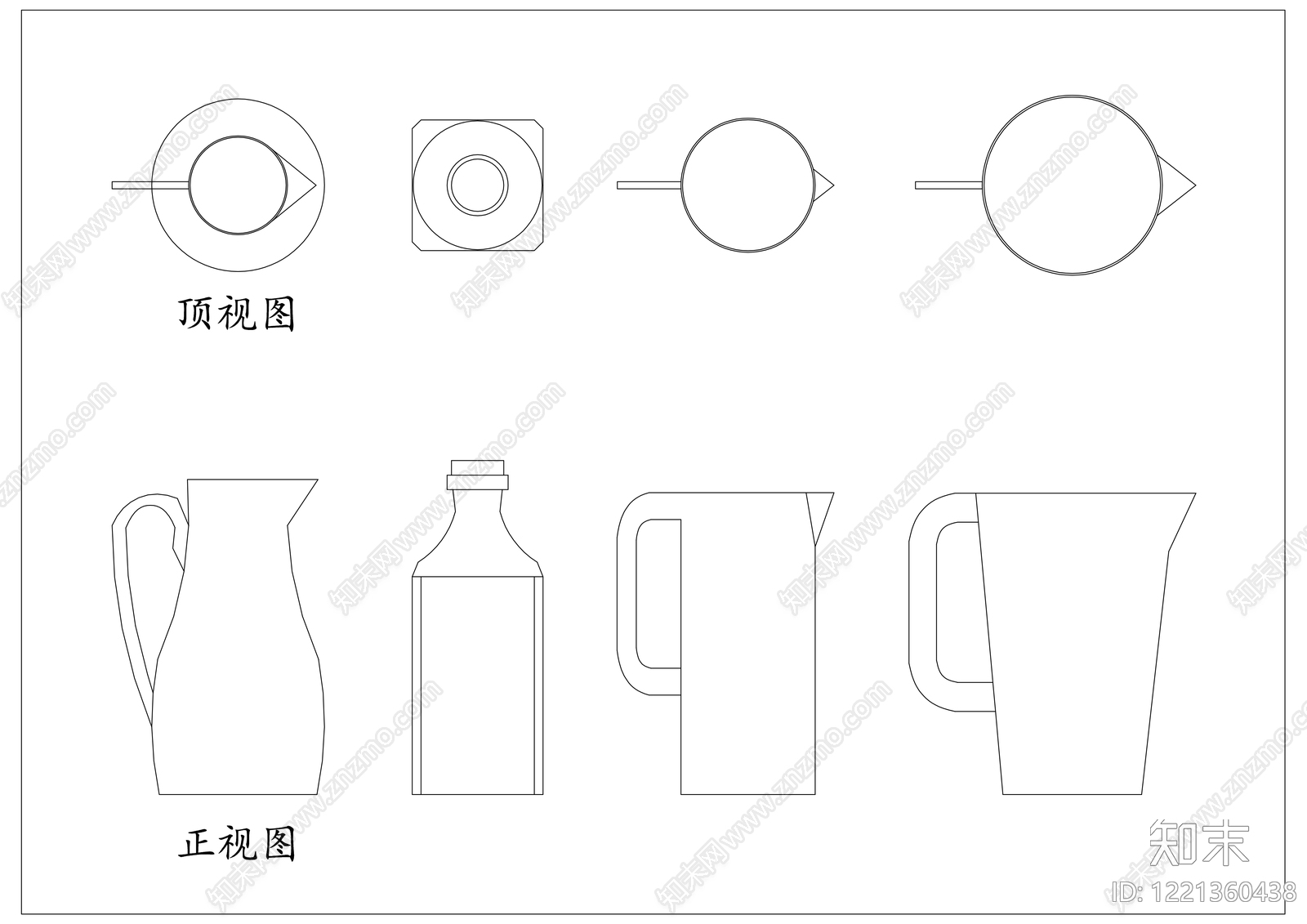 厨房设施cad施工图下载【ID:1221360438】
