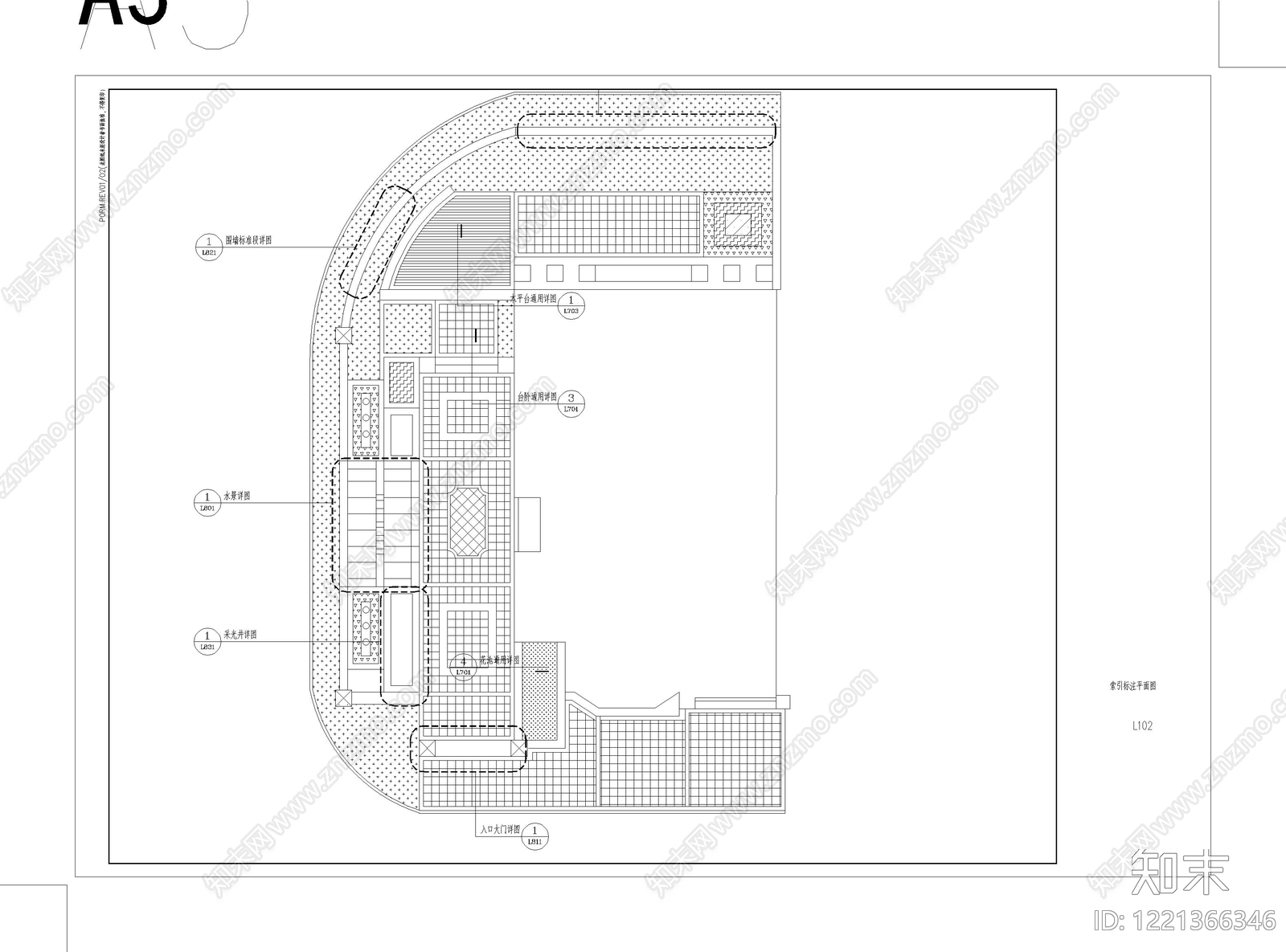 庭院cad施工图下载【ID:1221366346】