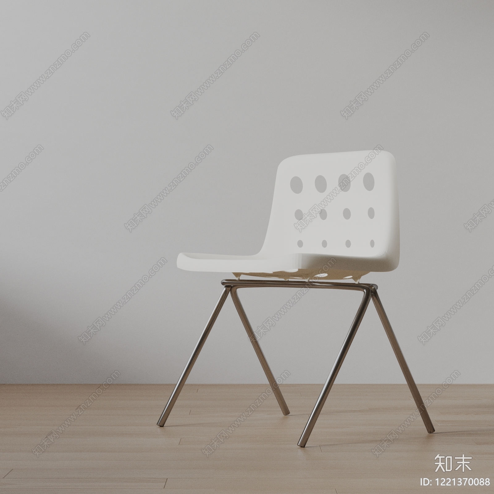 极简餐椅3D模型下载【ID:1221370088】