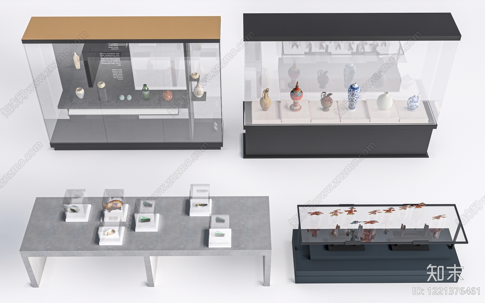 极简主义陶瓷展厅3D模型渲染效果图