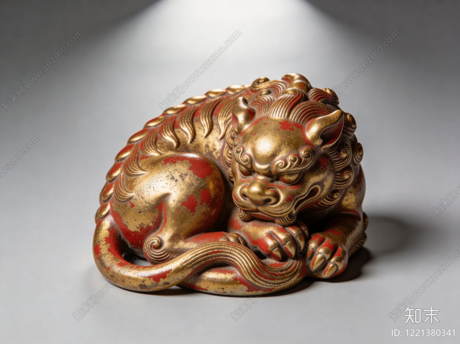 中式雕塑摆件SU模型下载【ID:1221380341】