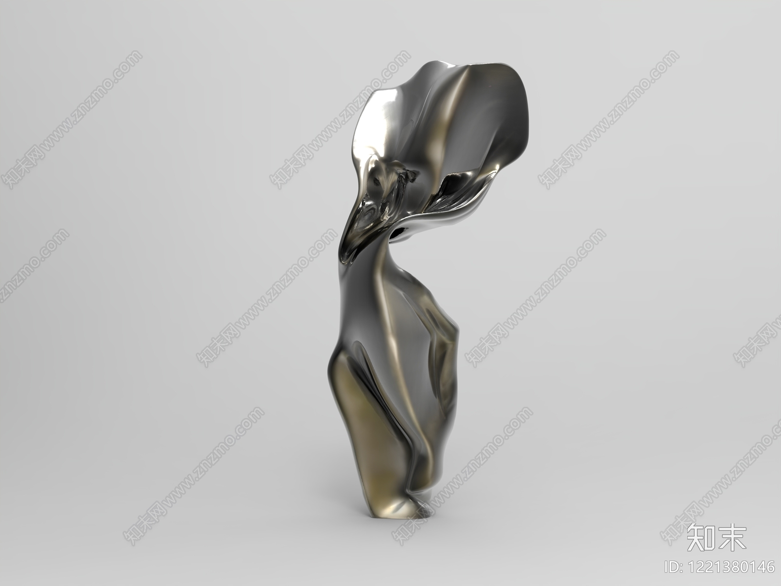 极简主义雕塑摆件3D模型下载【ID:1221380146】