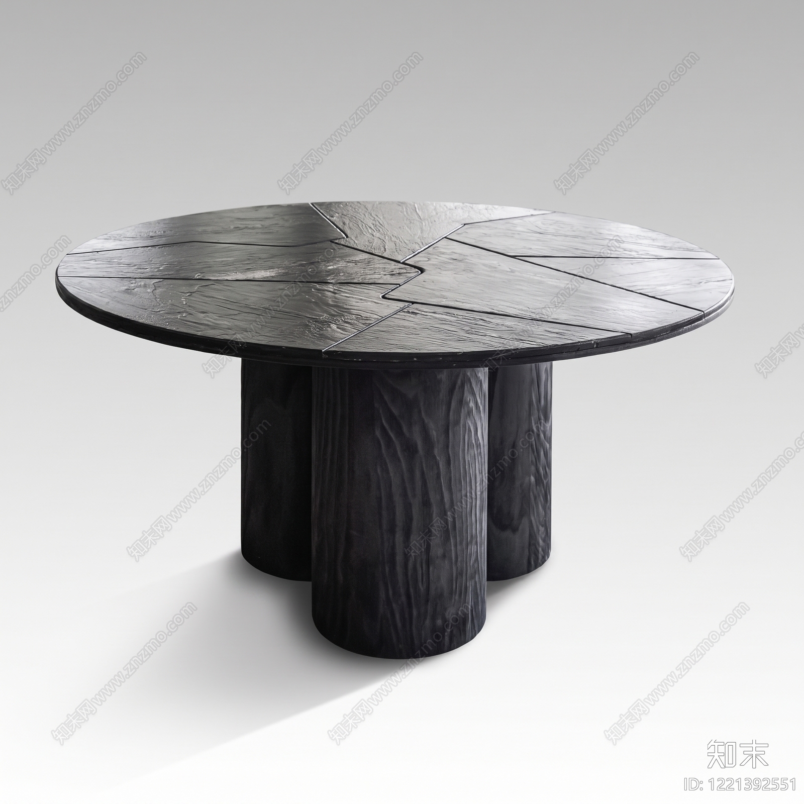 侘寂餐桌3D模型下载【ID:1221392551】