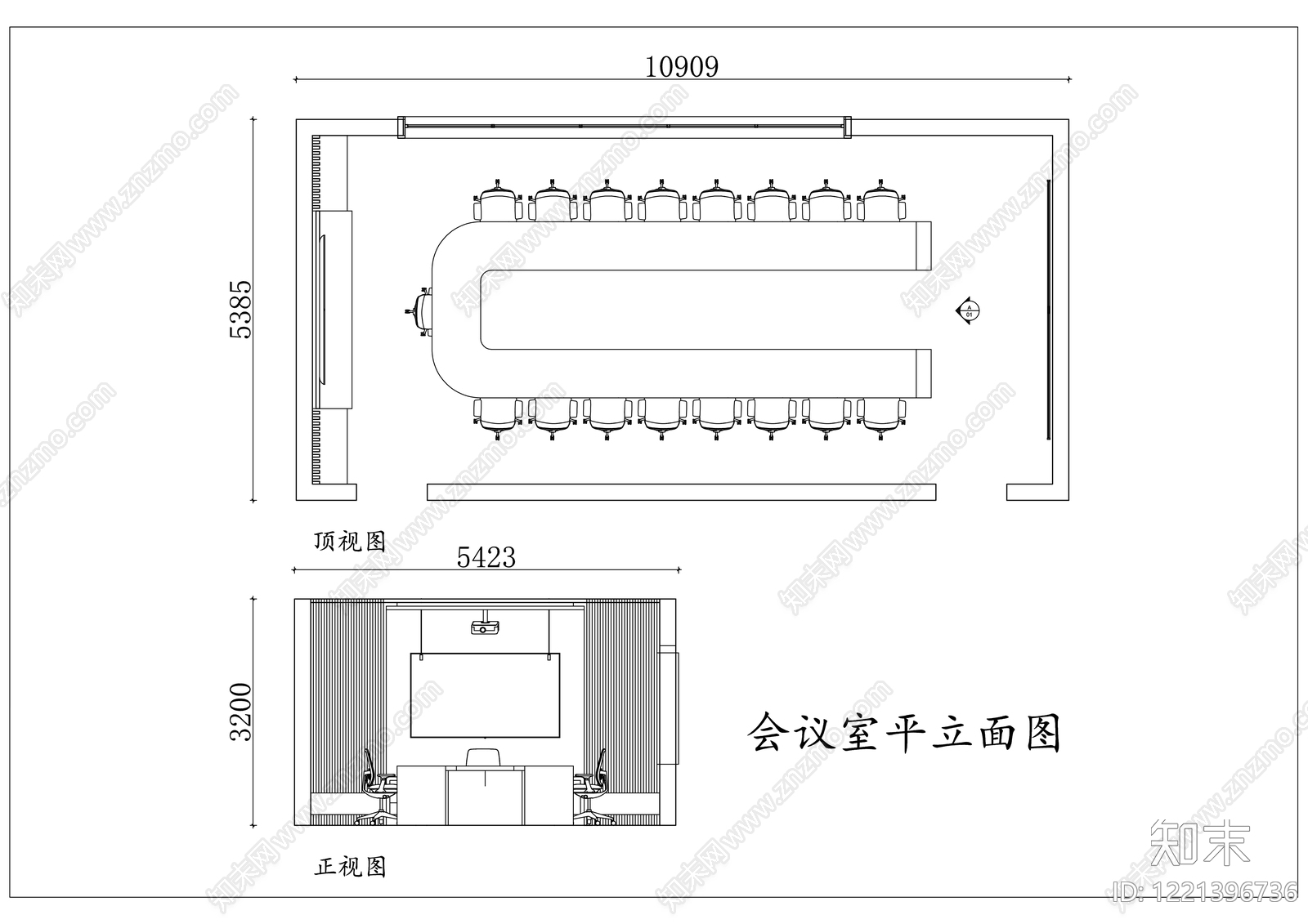 独立办公室CAD图纸