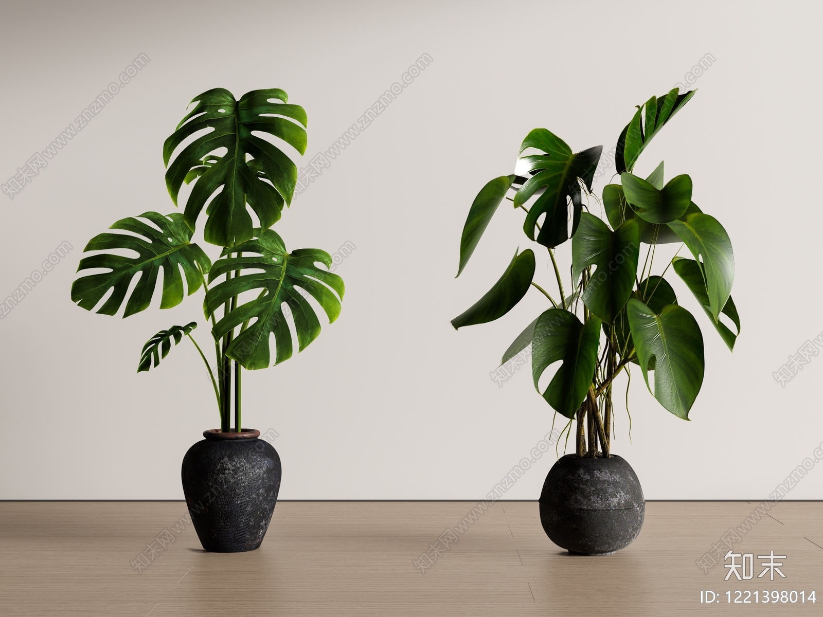 侘寂盆栽3D模型下载【ID:1221398014】