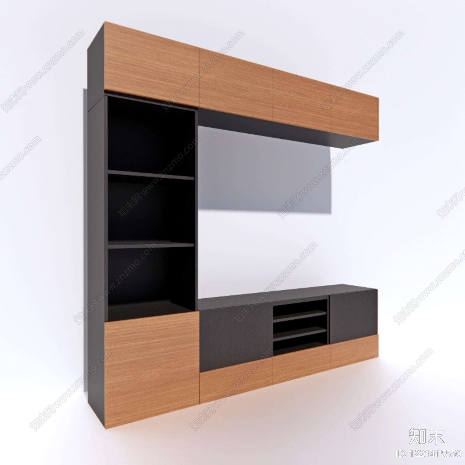 极简电视柜3D模型下载【ID:1221415550】