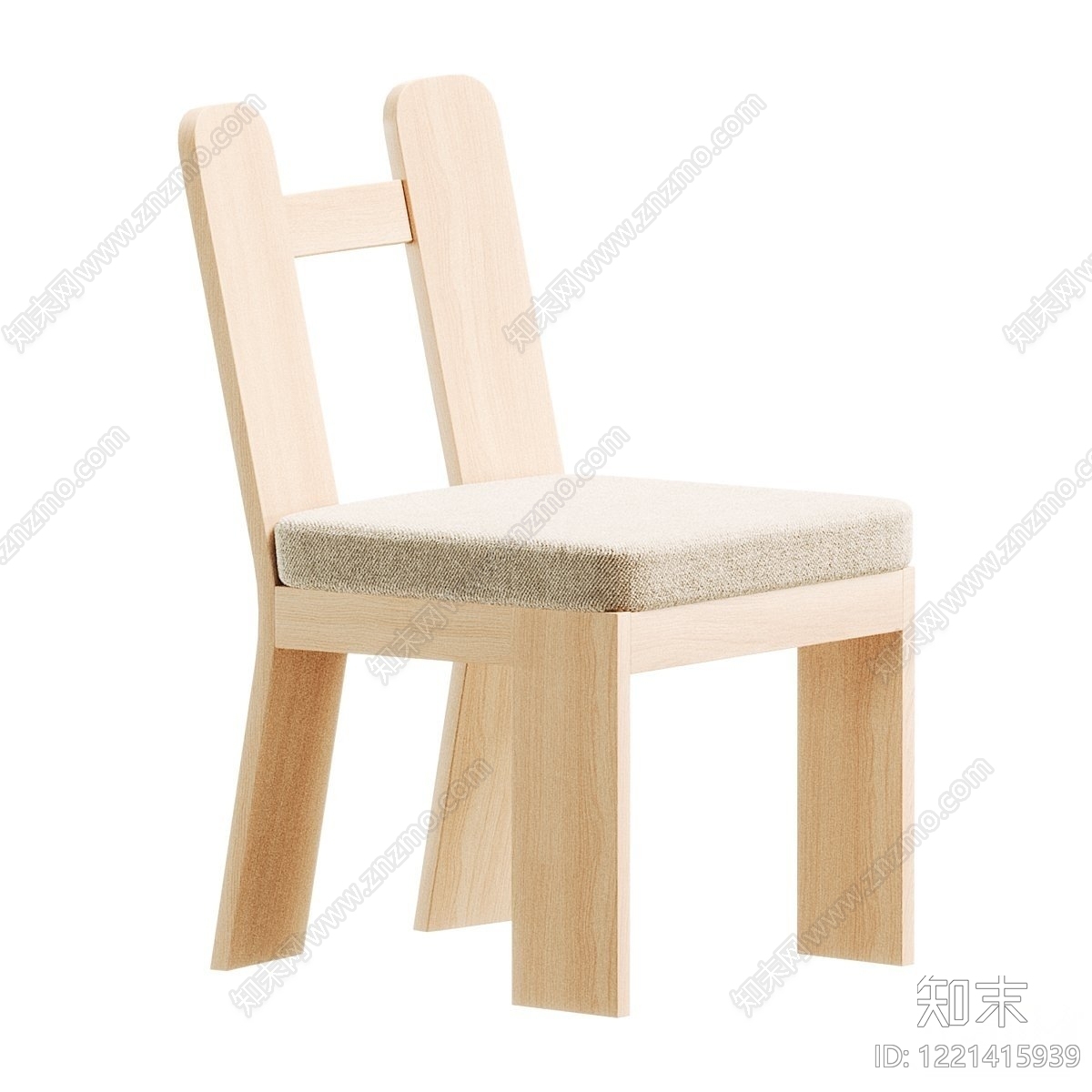 北欧儿童椅3D模型下载【ID:1221415939】