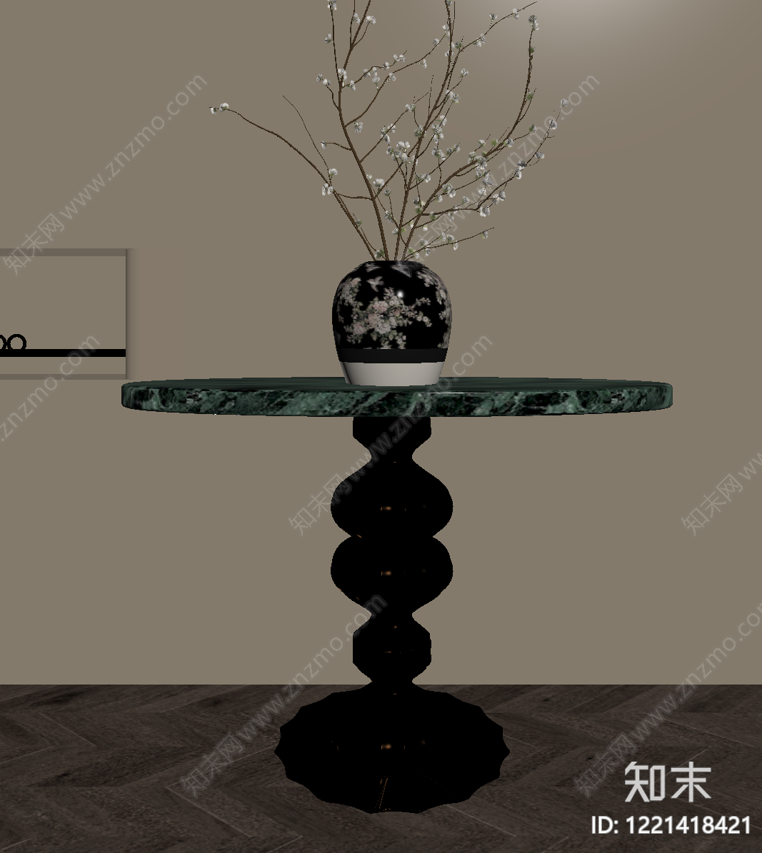 新中式条案SU模型下载【ID:1221418421】