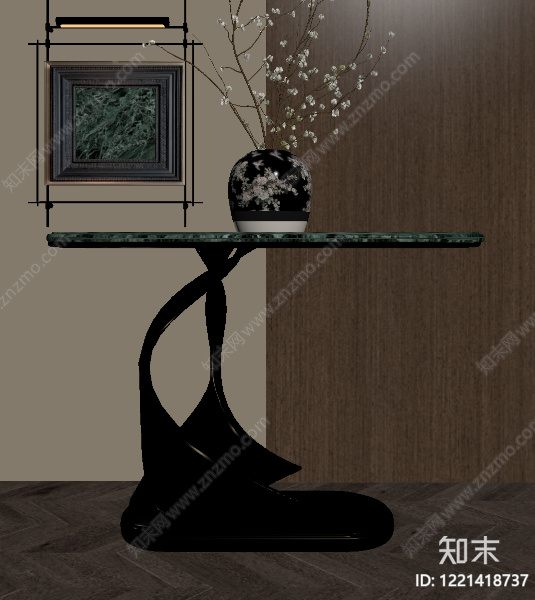 意式轻奢条案SU模型下载【ID:1221418737】