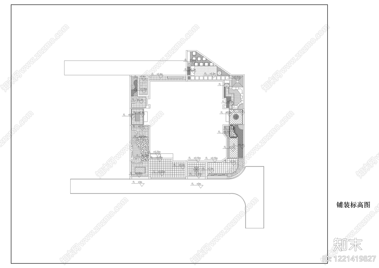 庭院cad施工图下载【ID:1221419827】