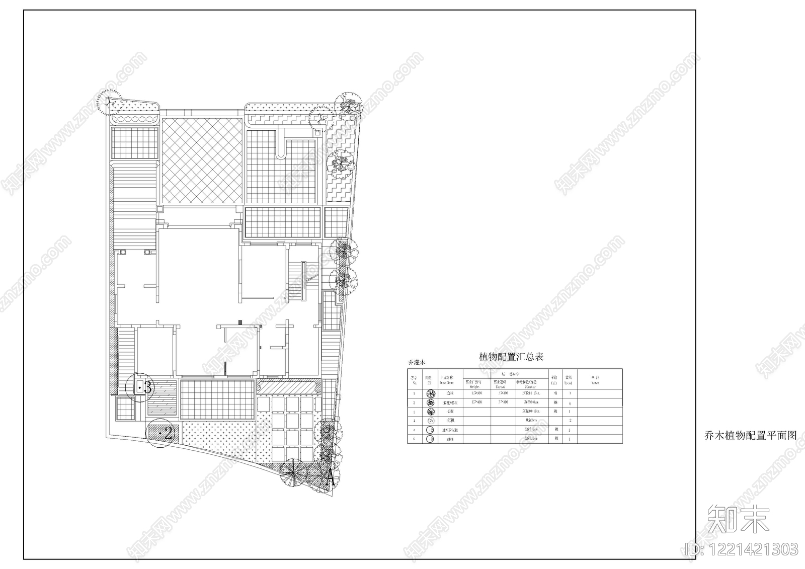 庭院cad施工图下载【ID:1221421303】