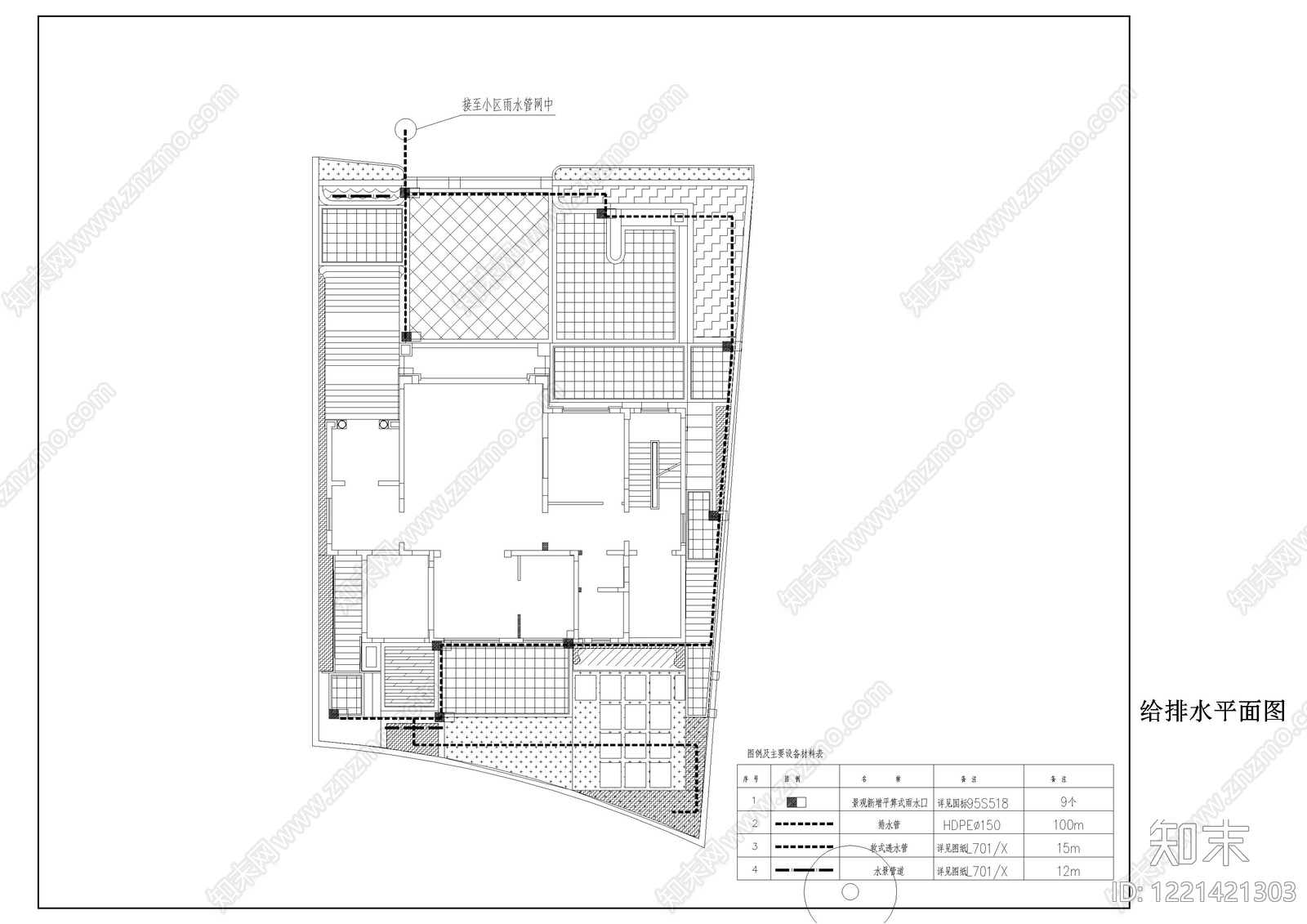 庭院cad施工图下载【ID:1221421303】