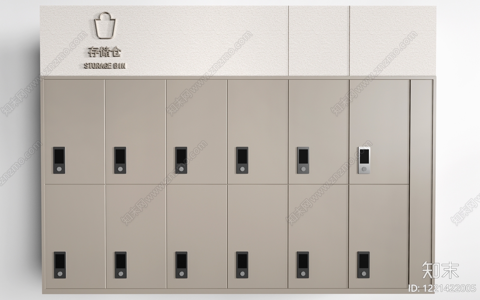 极简储物柜3D模型下载【ID:1221422005】