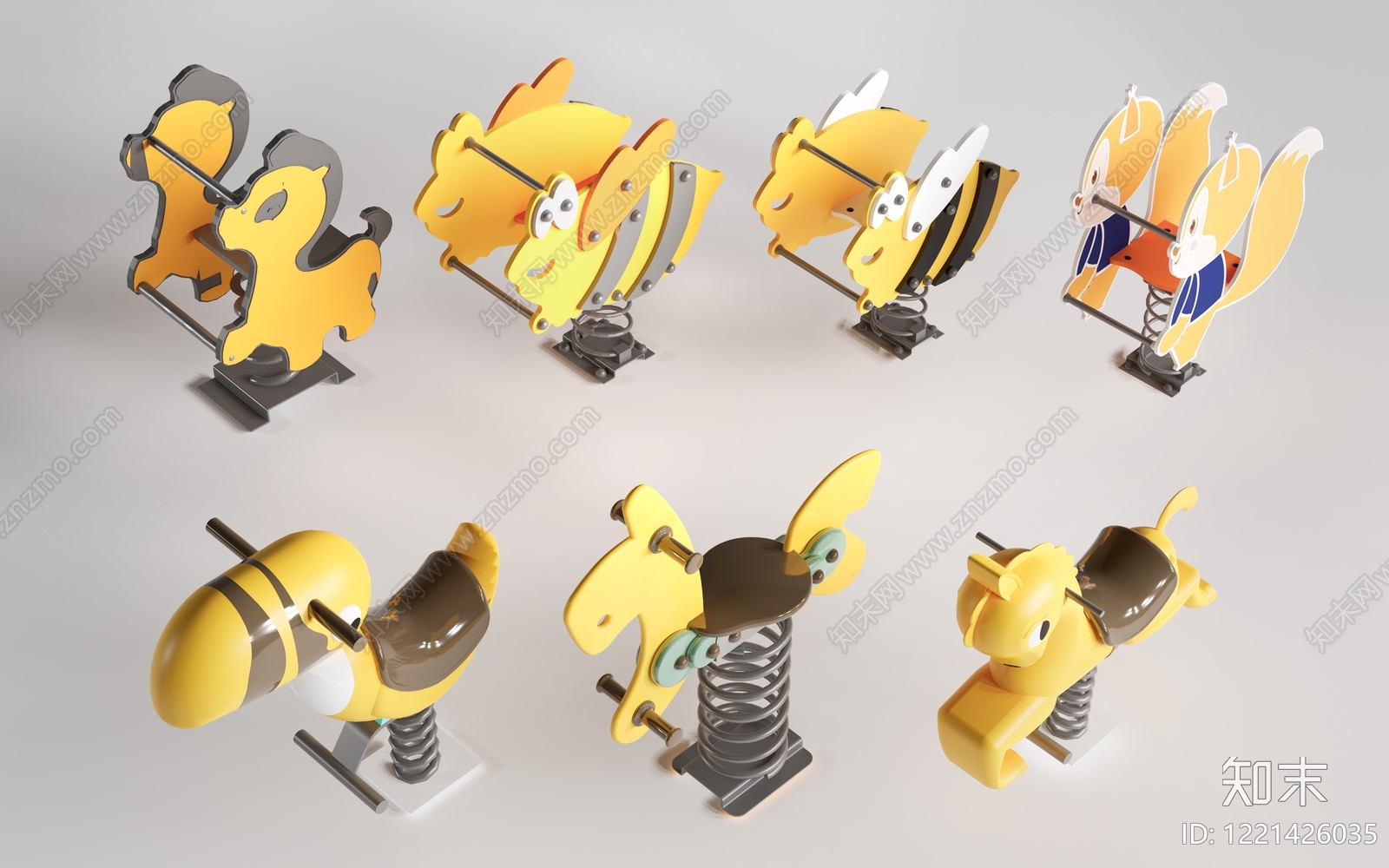 北欧儿童器材3D模型下载【ID:1221426035】