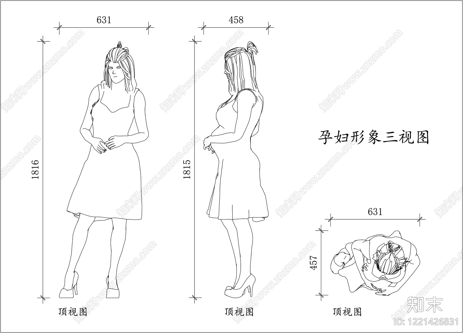 人物CAD图纸
