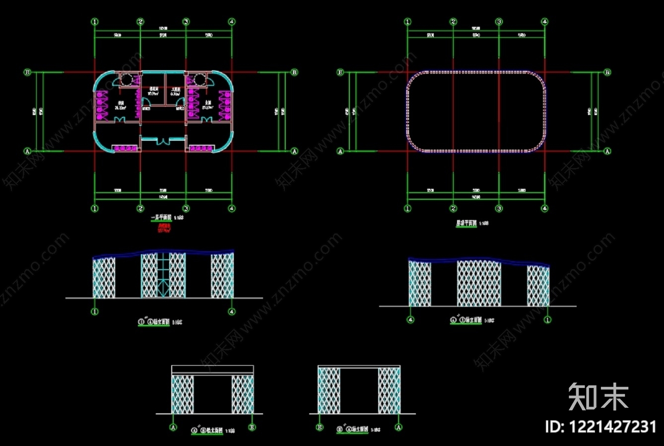 公厕cad施工图下载【ID:1221427231】