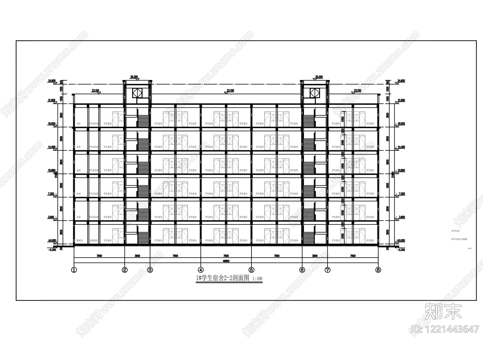 其他居住建筑cad施工图下载【ID:1221443647】