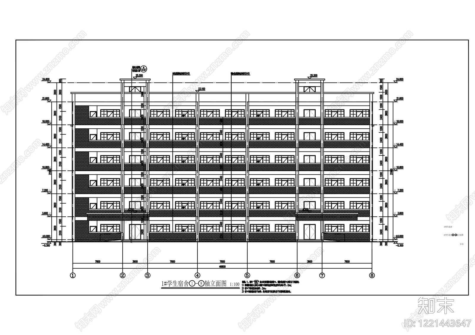 其他居住建筑cad施工图下载【ID:1221443647】