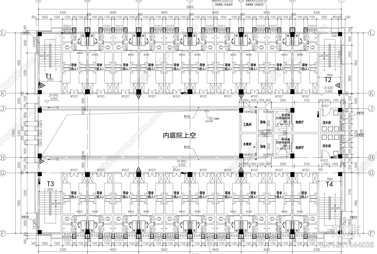 学校建筑cad施工图下载【ID:1221444038】