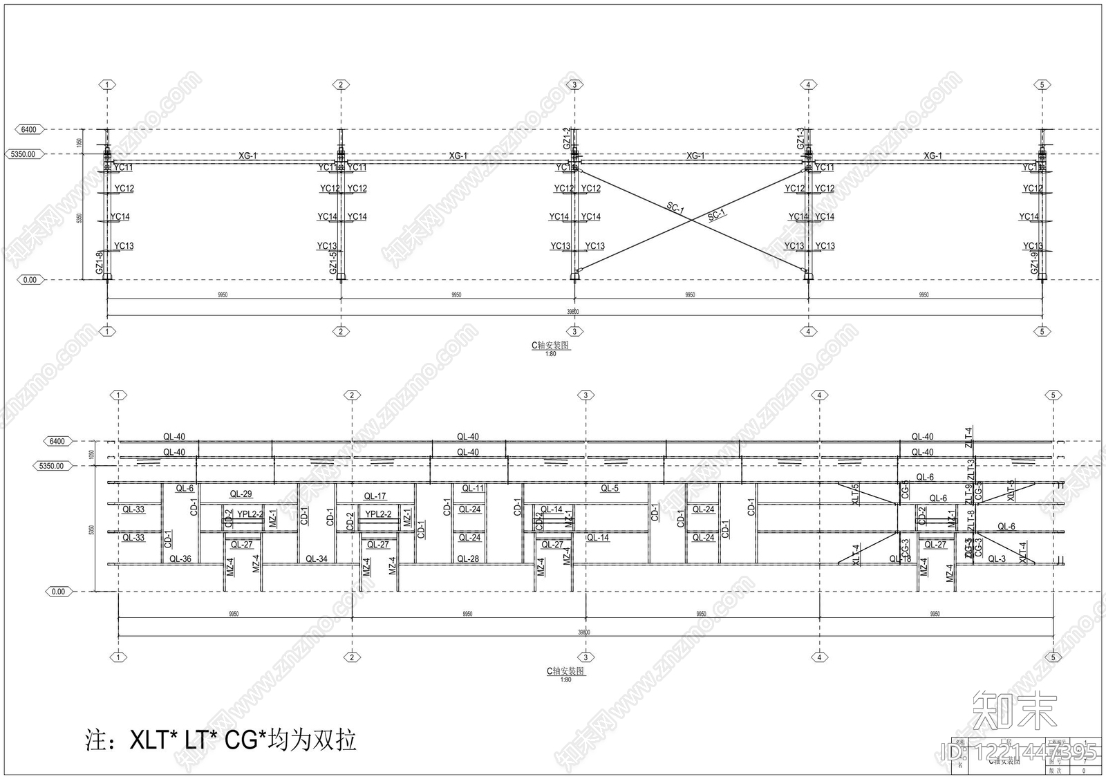 钢结构cad施工图下载【ID:1221447395】
